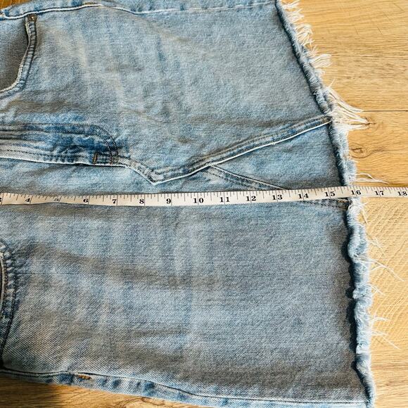 Everlane The Denim Reconstructed Skirt Blue 25 - Picture 10 of 10